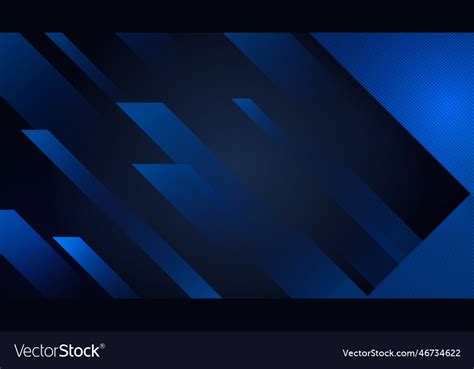 Modern Shiny Realistic Dark Blue Black Royalty Free Vector