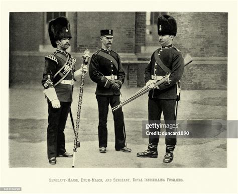 Victorian British Army Sergeant Major Drum Major Sergeant Royal