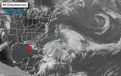 Se Forma La Tormenta Tropical Arlene Primera De La Actual Temporada