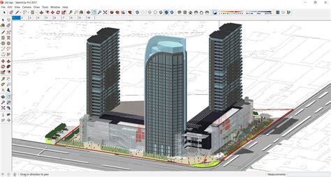 Sketchup Commercial Office Complex 242 3d Model Cgtrader