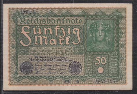 Deutschland Allemagne Reichsmark R Publique De Weimar