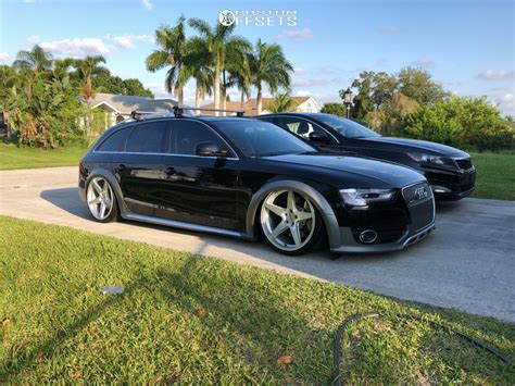 Wheel Offset 2013 Audi A4 Allroad Tucked Air Suspension Custom Offsets