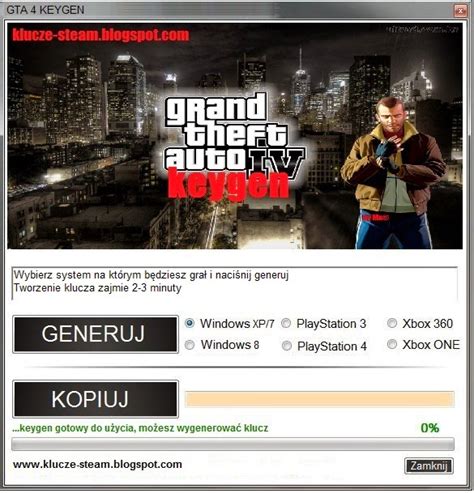 Klucze Steam Gta Iv Klucz Do Steam