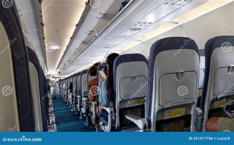 Inside a Cebu Pacific Airplane Editorial Stock Photo - Image of seats ...