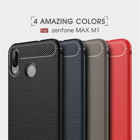 De Fibra De Carbono Para Asus Zenfone Max M Zb Kl Casos De Silicona