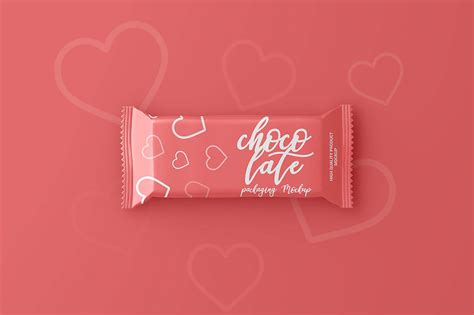 Free Chocolate Bar Packaging Mockup Psd