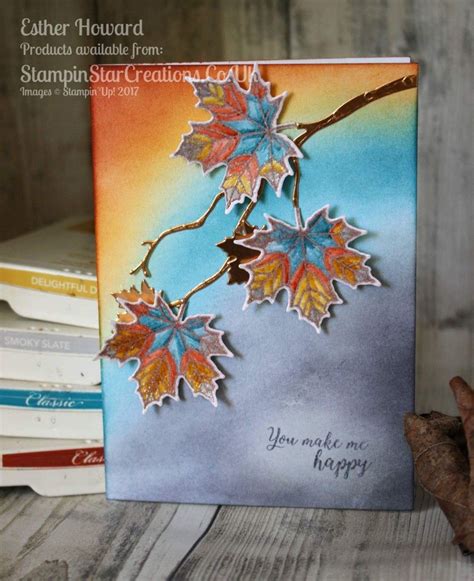 Colorful Seasons Fall Cards Stamping Up Cards Leaf Cards