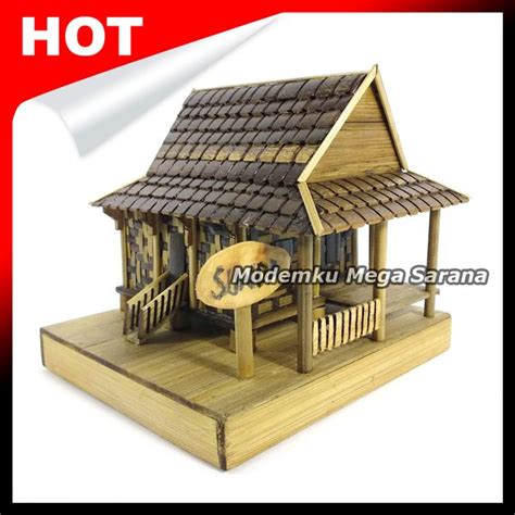 Jual Miniatur Rumah Adat Sunda Dari Bambu Di Lapak Modemku Mega Sarana