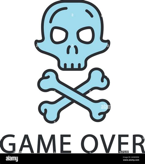 Game Over Logo Skull