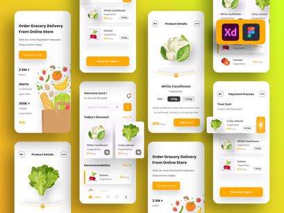 Grocery Store App Ui Kits By Infinity Labs Epicpxls