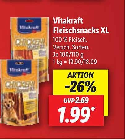 Vitakraft Fleischsnacks Xl Angebot Bei Lidl 1Prospekte De