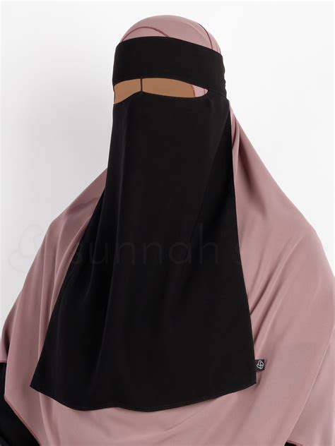 One Layer Niqab W Nose String Premium Chiffon