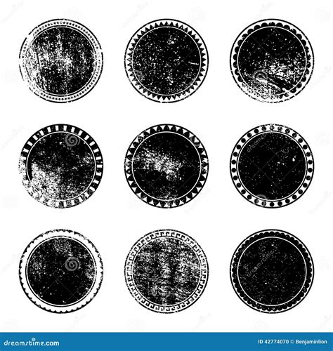 Grunge Stamp Set Stock Vector Illustration Of Distressed