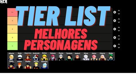 Tierlist Dos Melhores Personagens Do Anime Dimensions Roblox Youtube