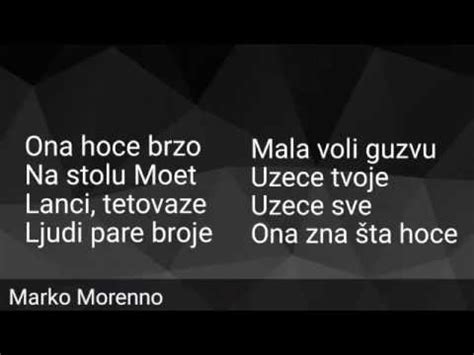 Vuk Mob Marko Moreno Feat Mc Stojan Ona Drzi Lovu Tekst Youtube