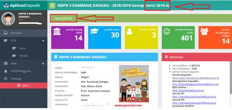 Cara Update Aplikasi Dapodikdasmen 2019 E Beragam Informasi