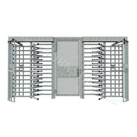 Ca Full Height Single Turnstile And Ada Gate Combo Galvanized