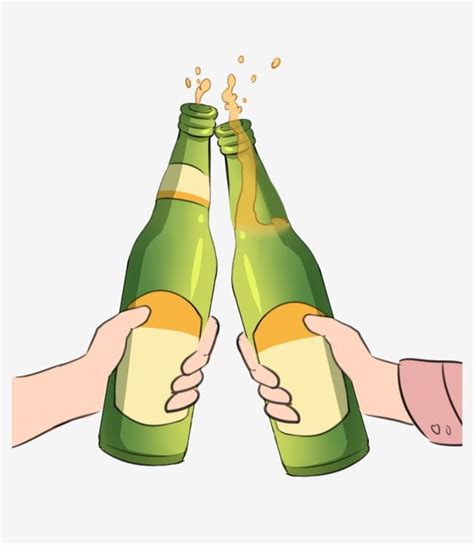 Beer Cheers Clipart Vector, Cheers Beer Illustration, Beer Bottle ...