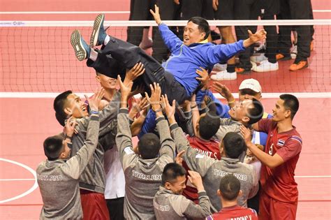 Final Sepak Takraw Putra Beregu Antara Foto