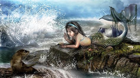 Cute Mermaid Wallpapers Top Free Cute Mermaid Backgrounds Wallpaperaccess