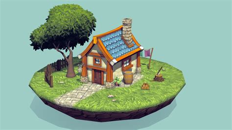 Stylized Fantasy House 3d Model By Mateusz Borowiak Boroviack