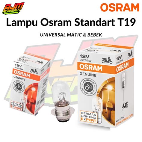 Jual Bohlam Dop Lampu Depan Motor Osram 25 Watt 32 Watt H6 M5 12V 7335