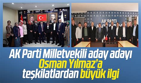 Samsun da AK Parti Milletvekili aday adayı Osman Yılmaz a büyük ilgi