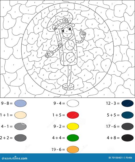 Feu De Signalisation De Bande Dessinée Couleur Par Le Jeu éducatif De