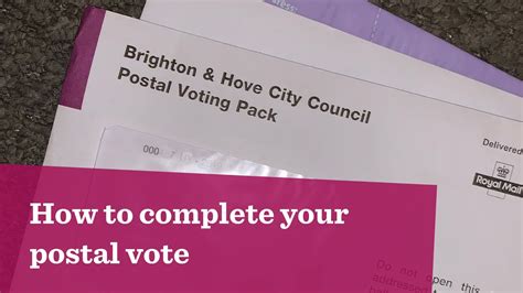 How To Complete Your Postal Vote Youtube