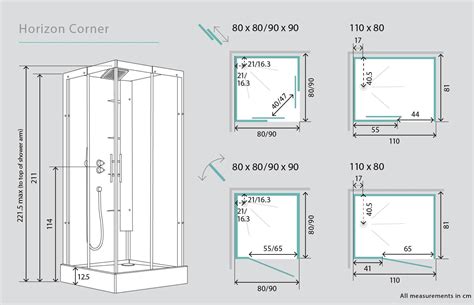 Kinedo Horizon Corner Watertight Sliding Door Shower Cubicle Pod