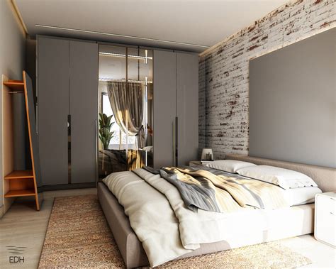 3D Bedroom scene with brick wall 3d model Buy Download 3dbrute