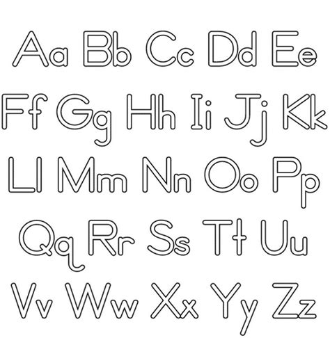 Printable Upper And Lower Case Alphabet