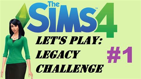 Sims 4 Let S Play Legacy Challenge 1 YouTube