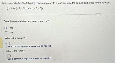 Answered Determine Whether The Following Relation Represents A Kunduz