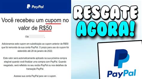 Seja R Pido Cupom Paypal Reais De Gra A Maio Como Ativar O