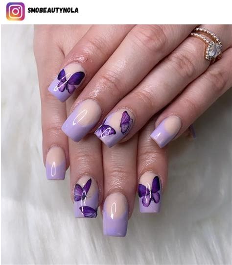 53 Stunning Purple Butterfly Nail Designs For 2024 Nerd About Town