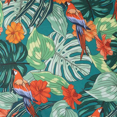 Veeva Tropical Palm Prints Outdoor Cushion Fifth Collection Set Of 4