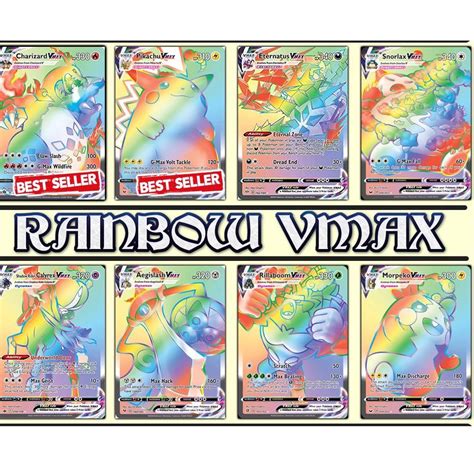 Jual Produk Keren Kartu Pokemon Tcg Rainbow Vmax Hologram English