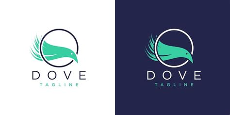 Premium Vector Dove Logo Design With Modern Unique Style