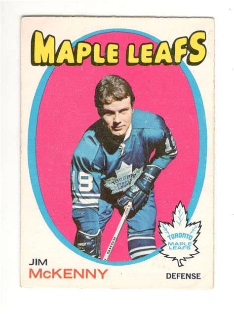 1971 72 O Pee Chee 43 Jim McKenny Toronto Maple Leafs EBay