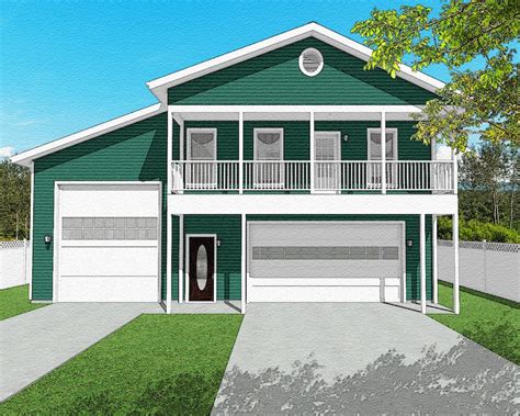 2 Bedroom Garage Apartment House Plans Rv Bus Big Rig Garage 215