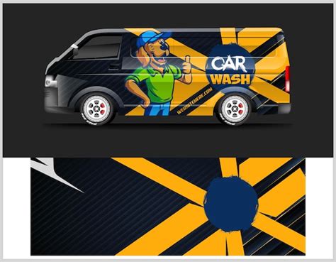 Premium Vector Van Wrap Livery Design Ready Print Wrap Design