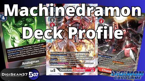 Machinedramon Deck Profile Digimon Card Game BT14 Blast ACE YouTube