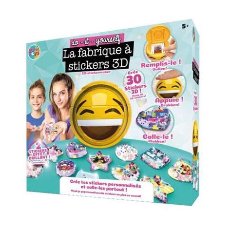 La fabrique à stickers 3D Best of TV King Jouet Découpage collage