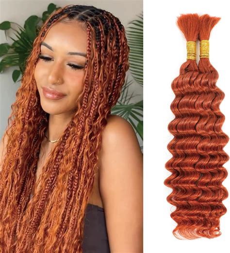 Humistwbiu Human Hair Braiding Hair Deep Wave Human Braiding Hair For Boho Braids