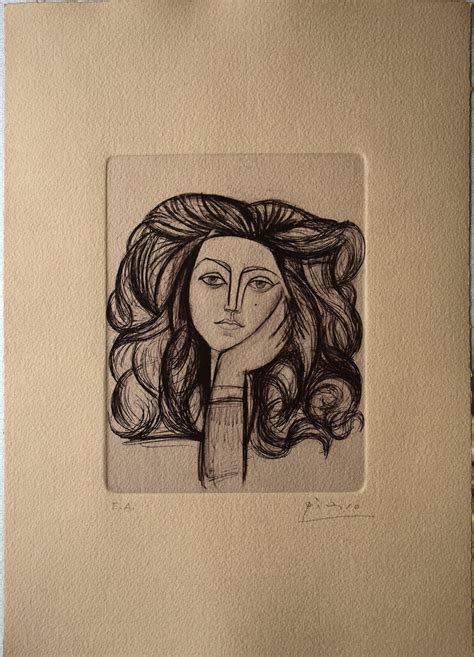 Pablo Picasso Etching On Arches Paper Limited Edition Etsy