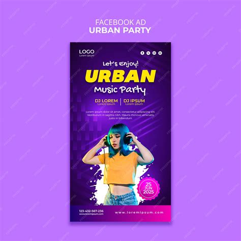Premium Psd Cool Urban Party Template