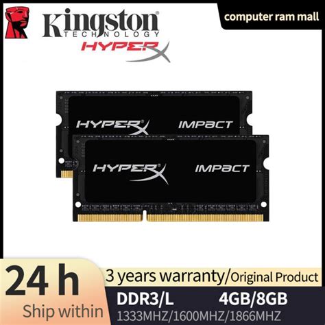 Kingston Hyperx Impact RAM DDR3 3L 4GB 8GB PC3 PC3L 10600 12800 14900