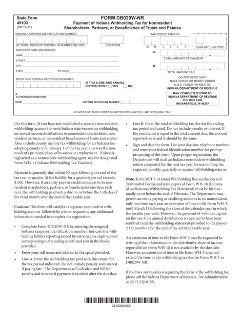 Db020w Nr Tax Fillable 2011 2024 Form Fill Out And Sign Printable PDF