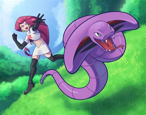 Artstation Jessie And Arbok Commission